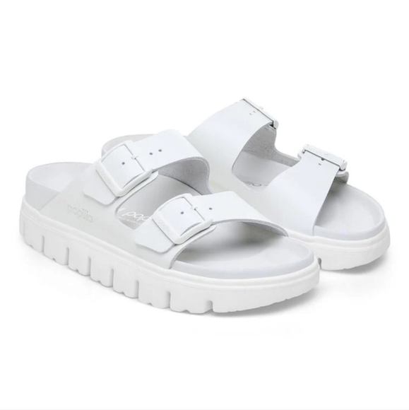 PAPILLIO Birkenstock Arizona Pap Exquisite Chunky Sandals, Size 8 (NEW / UNWORN) - Picture 1 of 10